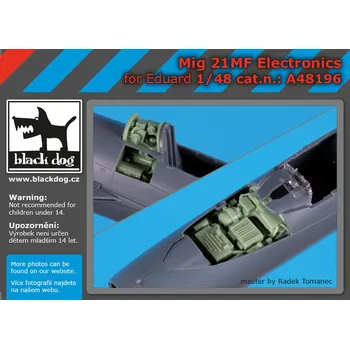 Plastikový model Blackdog 1/48 Mig 21 MF electronics (EDU)