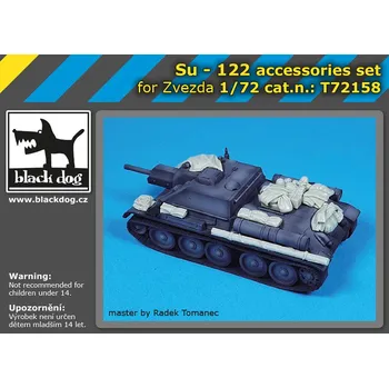 Plastikový model Blackdog 1/72 SU-122 accessories set (ZVE)