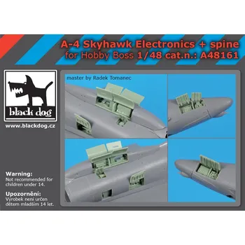 Plastikový model Blackdog 1/48 A-4 Skyhawk electronics+spine (HOBBYB)