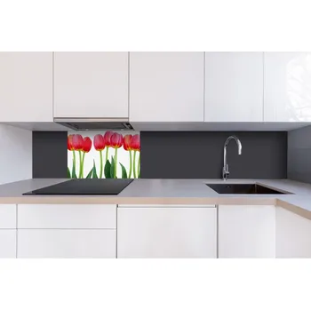 Obklad DIMEX | Dibond za kuchyňskou linku DBW-06040-058 | 60 x 40 cm | Tulipány + Dibond deska za kuchyňskou linku DIMEX v rozměru 60 x 40 cm, motiv Tulipány
