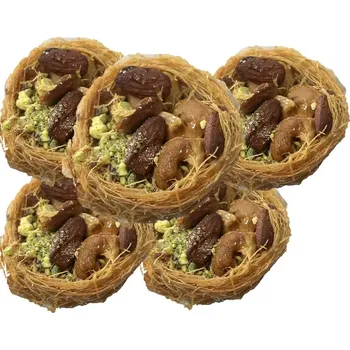 Pečivo LAHNA Kadayif oříškové hnízdo s pistáciemi 5 kusů