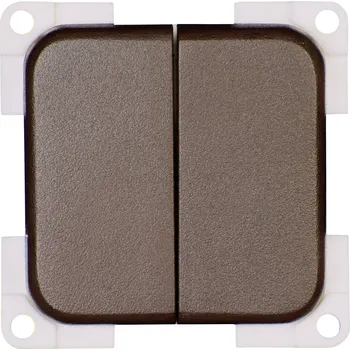 vypínač inprojal elektrosysteme vestavný dvojitý vypínač hnědá 102566 1 ks