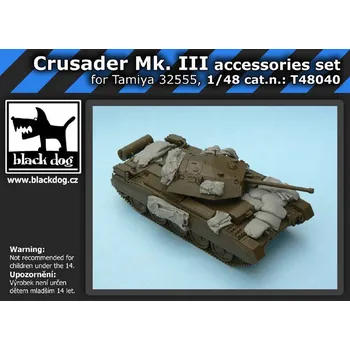 Plastikový model Blackdog 1/48 Crusader Mk.III accessories set