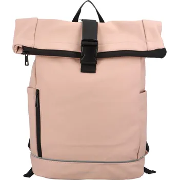 Trendy studentský roll-top batoh Nathal , růžová