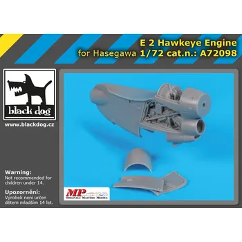 Plastikový model Blackdog 1/72 E-2 Hawkeye engine (HAS)