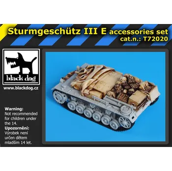 Plastikový model Blackdog 1/72 Sturmgeschütz III E accessory set (TRUMP)
