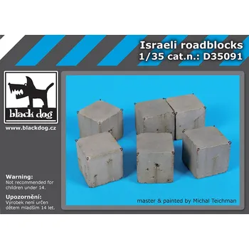 Plastikový model Blackdog 1/35 Israeli Roadblocks (6 pcs.)