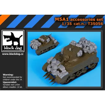 Plastikový model Blackdog 1/35 M5A1 accessories set (TAM)
