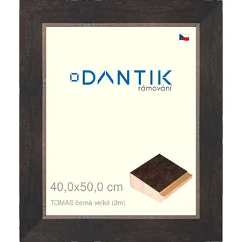 Rám na obraz DANTIK rámeček 40x50 | TOMAS černá velká (Plexi Čiré) (Vyrobeno s láskou u nás v DANTIKU)