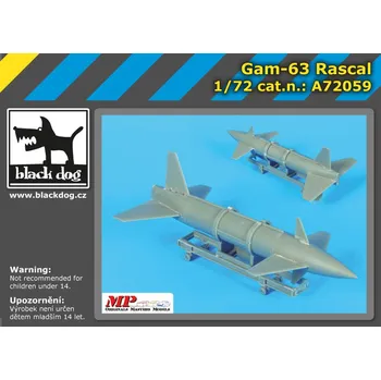 Plastikový model Blackdog 1/72 GAM-63 Rascal