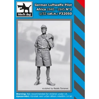 Plastikový model Blackdog 1/32 German Luftwaffe pilot Africa 1940-45 No.2