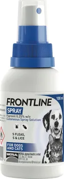 Antiparazitikum pro psa FRONTLINE Sprej proti blechám a klíšťatům 100 ml