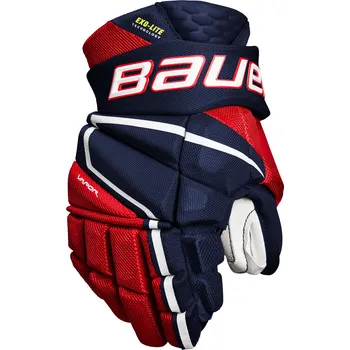 Chránič rukou Hokejové rukavice Bauer Vapor Hyperlite Navy/Red/White Junior 11 palců