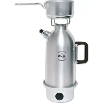 Turistický vařič Universální kempinkový SAMOVAR 1,2L (Hliníková konvice pro použití v přírodě na rychlé uvaření vody tzv. Kelly Kettle.)