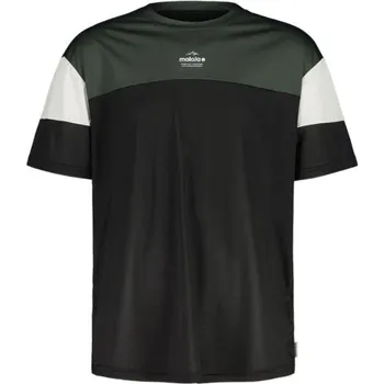 Pánské funkční tričko Maloja OBEREGGENM. - černá/tmavě zelená M