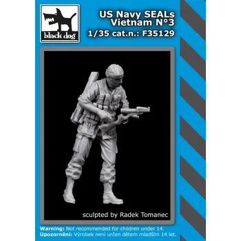 Plastikový model Blackdog 1/35 US Navy SEALs - Vietnam No.3 (1 fig.)