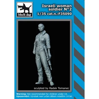 Plastikový model Blackdog 1/35 Israeli woman soldier No.2 (1 fig.)