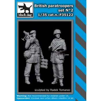 Plastikový model Blackdog 1/35 British Paratroopers Set No.2 (2 fig.)