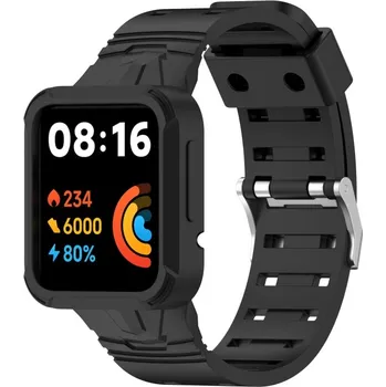 Ostatní příslušenství k chytrým hodinkám VSECHNONAMOBIL 43958 GLACIER Ochranné pouzdro s řemínkem Xiaomi Redmi Watch 2 Lite černé