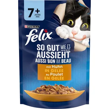 Krmivo pro kočku Purina Felix Senior So Gut Wie es Aussieht kapsičky kuřecí 26x 85 g