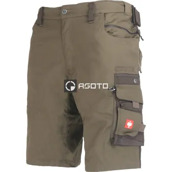 Pánské kraťasy Engelbert Strauss E.S.Motion hnědé pánské pracovní kraťasy 54