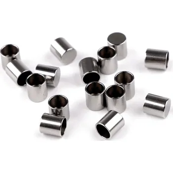 Kovová koncovka na vlepení z nerezové oceli Ø5 mm, barva platina