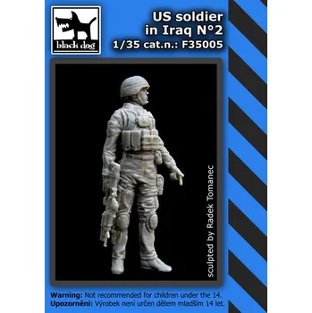 Plastikový model Blackdog 1/35 US Soldier in Iraq No.2 (1 fig.)
