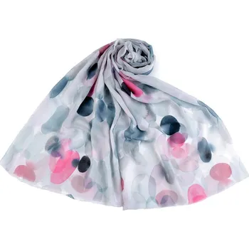 Šátek Letní šátek / šála 75x180 cm - 12 šedá světlá