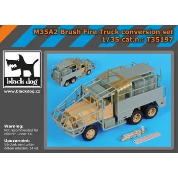 Plastikový model Blackdog 1/35 M35A2 Brush fire truck Conversion set (AFV)