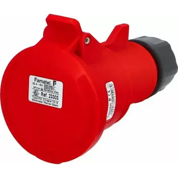 Elektrická zásuvka Spojka(zásuvka) 23303 IP54/400V/32A/5P 6h, přímá - SpeedPRO (Spojka(zásuvka) 23303 IP54/400V/32A/5P 6h, přímá - SpeedPRO)