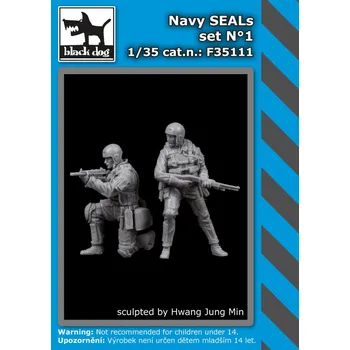 Plastikový model Blackdog 1/35 Navy Seals Set No.1 (2 fig.)