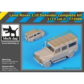Plastikový model Blackdog 1/72 Land Rover 110 Defender with windows