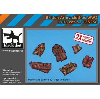 Plastikový model Blackdog 1/35 British army clothes WW II