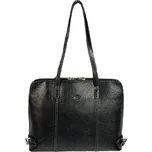 KATANA větší kožená kabelka černá 82574-01