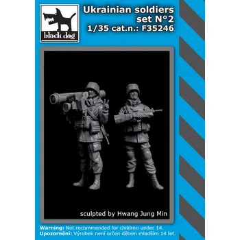 Plastikový model Blackdog 1/35 Ukrainian soldiers set No.2 (2 fig.)