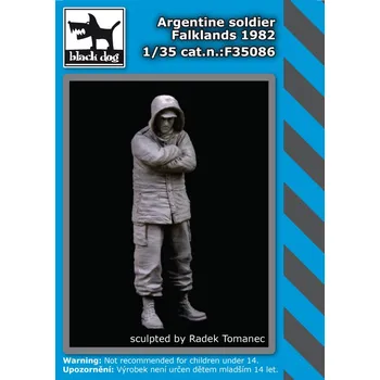 Plastikový model Blackdog 1/35 Argentine soldier Falklands 1982 (1 fig.)