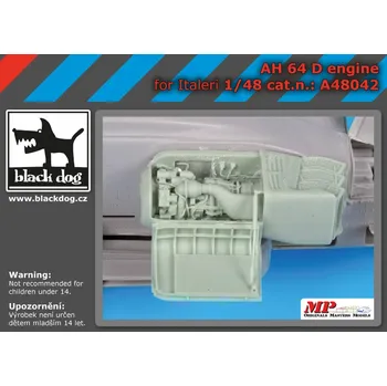 Plastikový model Blackdog 1/48 AH-64 D engine (ITALERI)