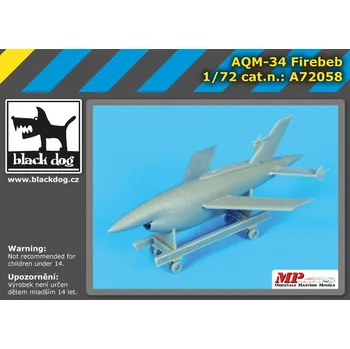 Plastikový model Blackdog 1/72 AQM-34 Frebeb