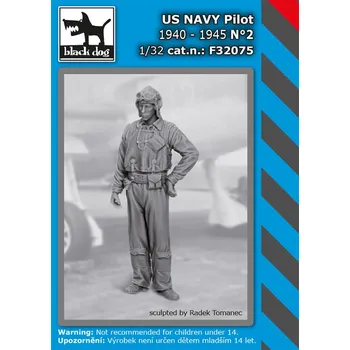 Plastikový model Blackdog 1/32 US NAVY pilot 1940-45 No.2 (1 fig.)