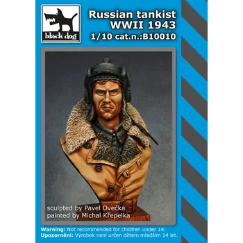 Plastikový model Blackdog 1/10 Russian tankist WW II (1943)