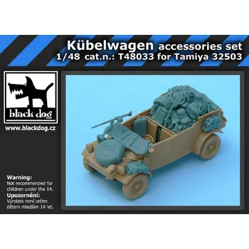 Plastikový model Blackdog 1/48 Kubelwagen accessories set