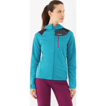 Dámské oblečení Dámská fleecová mikina s kapucí Viking YOSEMITE tyrkysová XXL