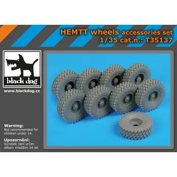 Plastikový model Blackdog 1/35 HEMTT wheels accessories set