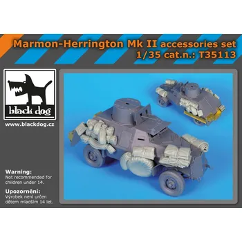 Plastikový model Blackdog 1/35 Marmon-Herrington Mk.II accessories set (IBG)