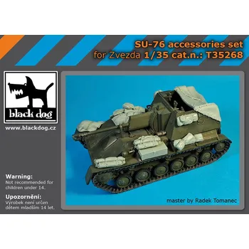 Plastikový model Blackdog 1/35 SU -76 accessories set (ZVE)
