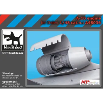 Plastikový model Blackdog 1/48 A-10 engine (ITALERI)