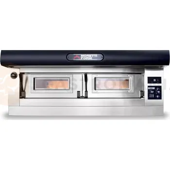 Pec na pizzu Elektrická jednokomorová pec P120 C s digestoří a podstavcem | MORETTI FORNI, MFP120CM