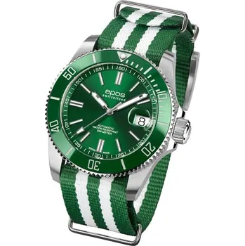 Hodinky Epos Sportive Diver 3504.131.93.13.30 - NATO řemínek + 5 let záruka a dárek ZDARMA