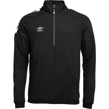 Pánská mikina Pánská mikina s krátkým zipem Umbro PIERS M Černá, Bílá