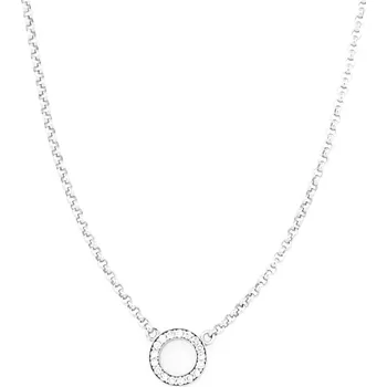 Přívěsek Leru Diamantový náhrdelník z bílého zlata 0,11ct